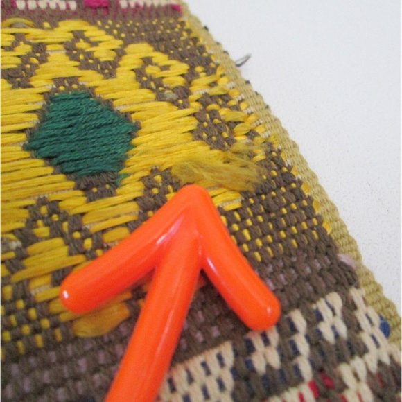 Vintage Peruvian Woven Chumpi Belt Brightly Colored Sash Tribal Designs main image 8